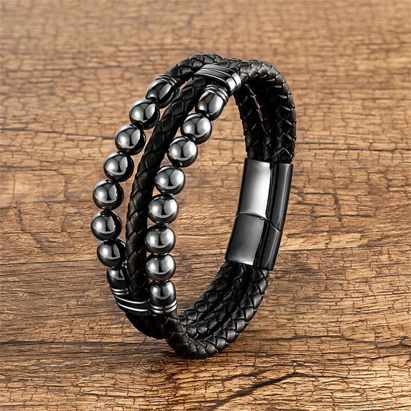 Bracelet de protection en œil de tigre bleu 16-18 cm