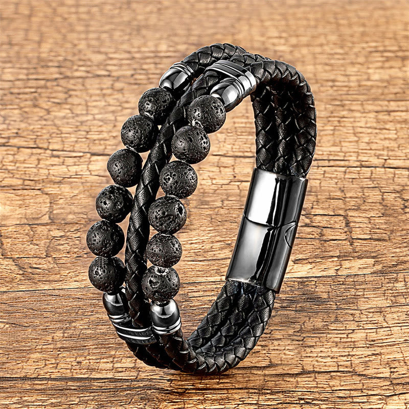 Bracelet de protection en œil de tigre bleu 16-18 cm