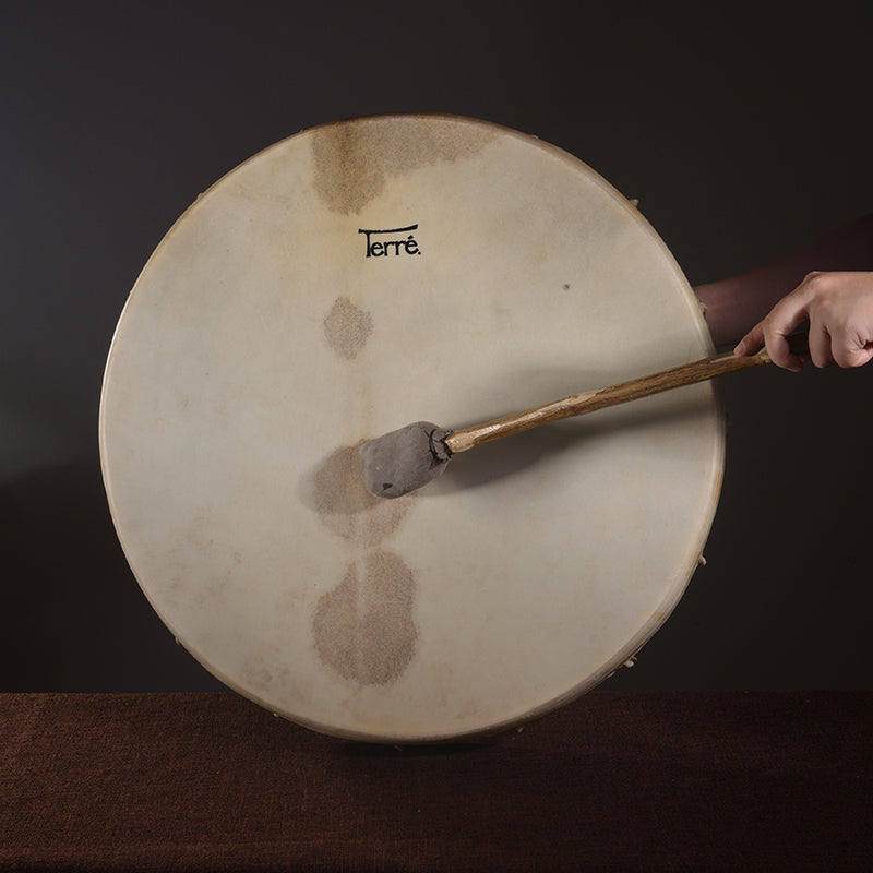 Tambour à cadre chamanique fait main de 16 à 24 pouces avec peau de chèvre