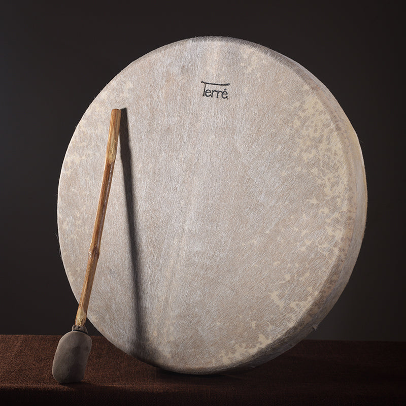 Tambour à cadre chamanique fait main de 16 à 24 pouces avec peau de chèvre