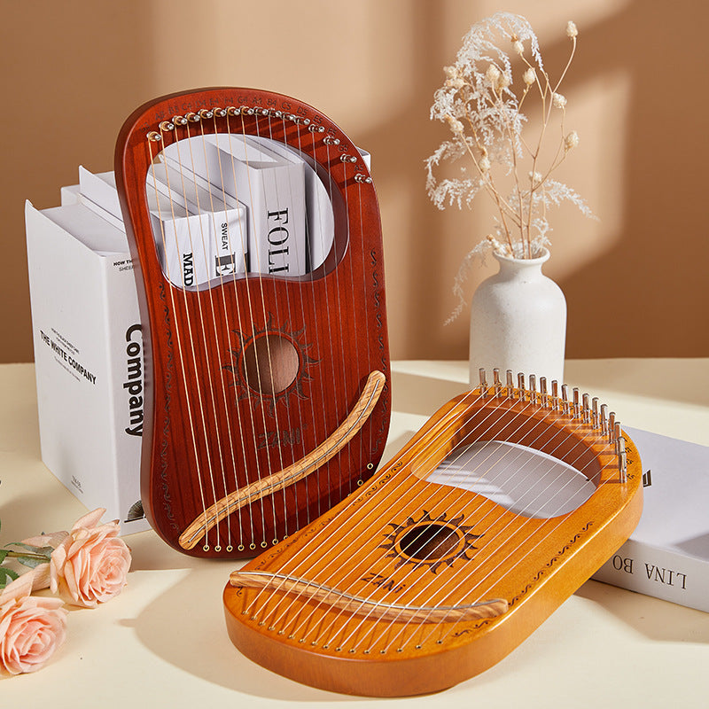 16-String Lyre Harp Instrument for Beginners