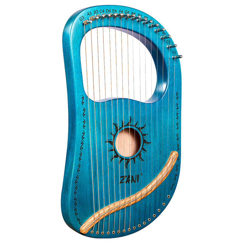 16-String Lyre Harp Instrument for Beginners