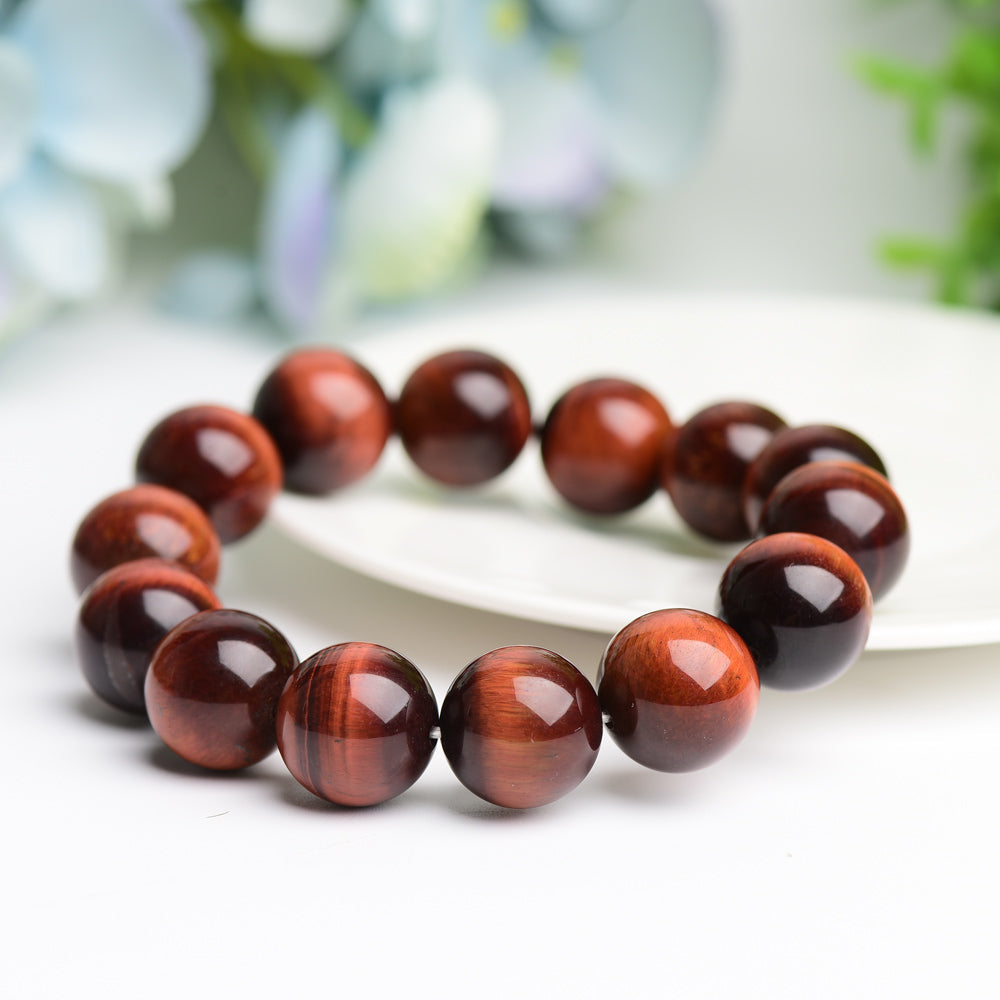 16mm Red Tiger Eye Protection Bracelet