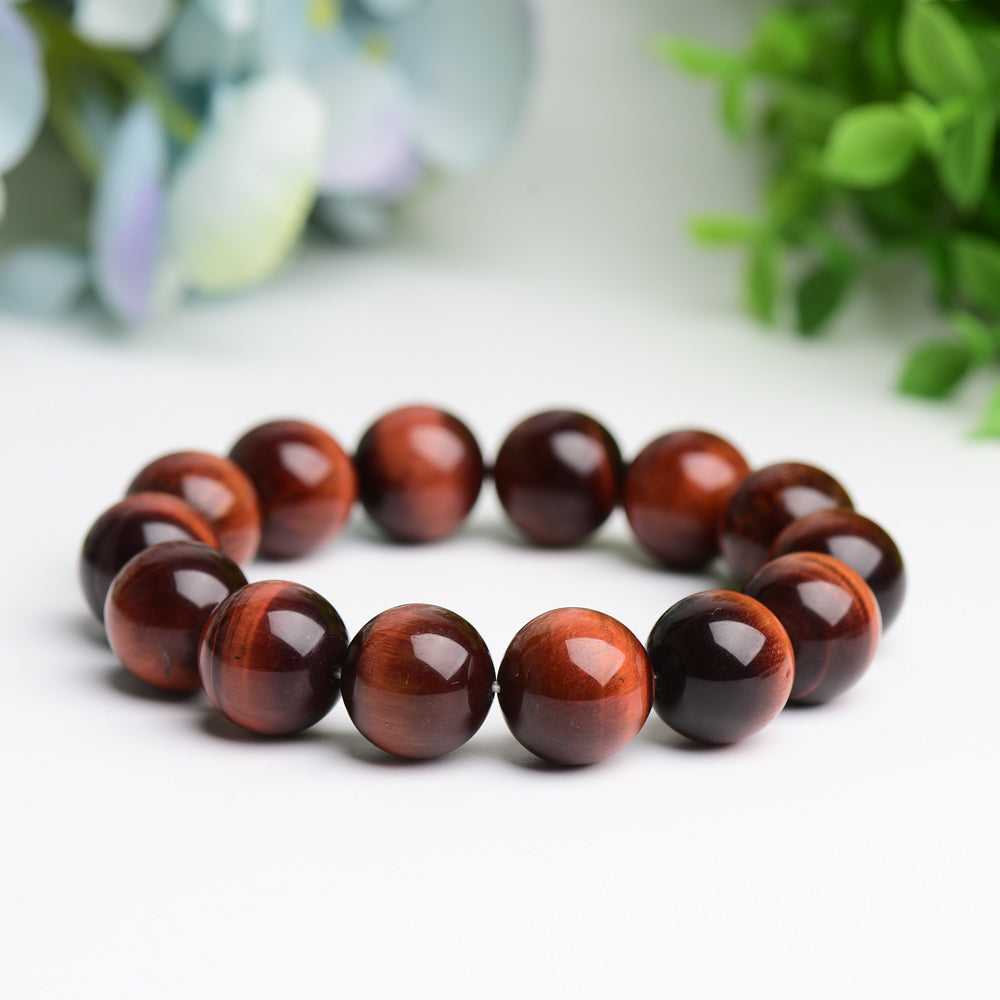16mm Red Tiger Eye Protection Bracelet