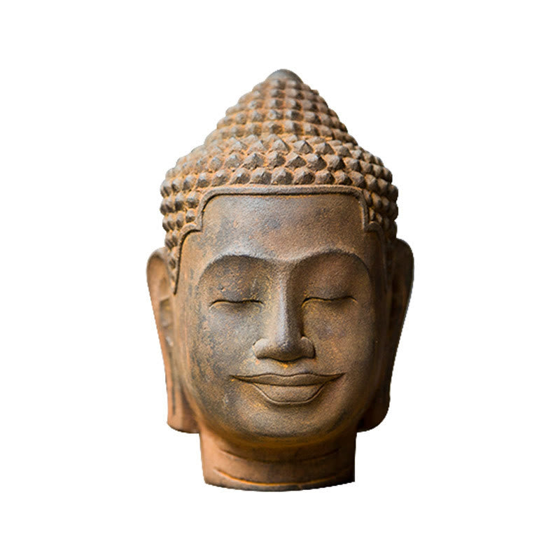 Statue de Bouddha en résine et poudre de fer (17,5 cm) | Symbole de méditation