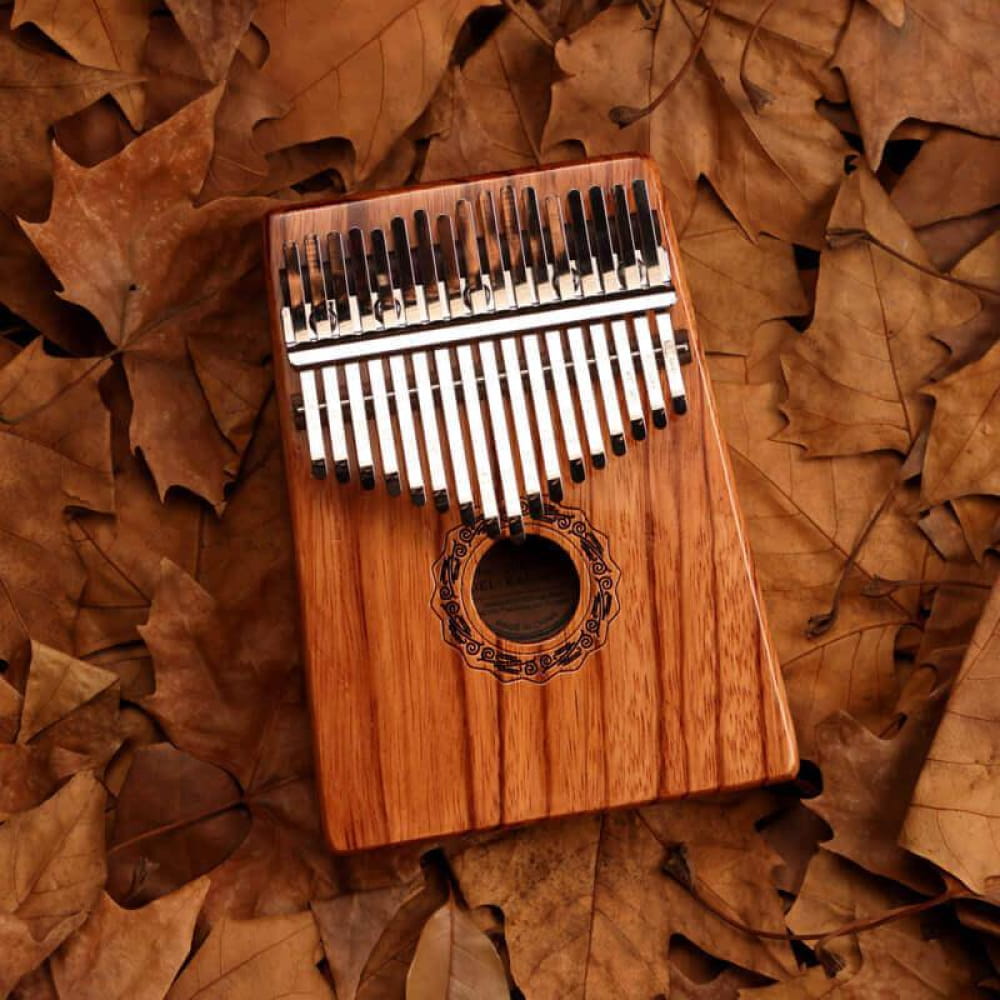 17 Key Gabonese Rosewood C Tone Kalimba Thumb Piano - 17 Keys / Gabonese Rosewood / Ore Metal Piano