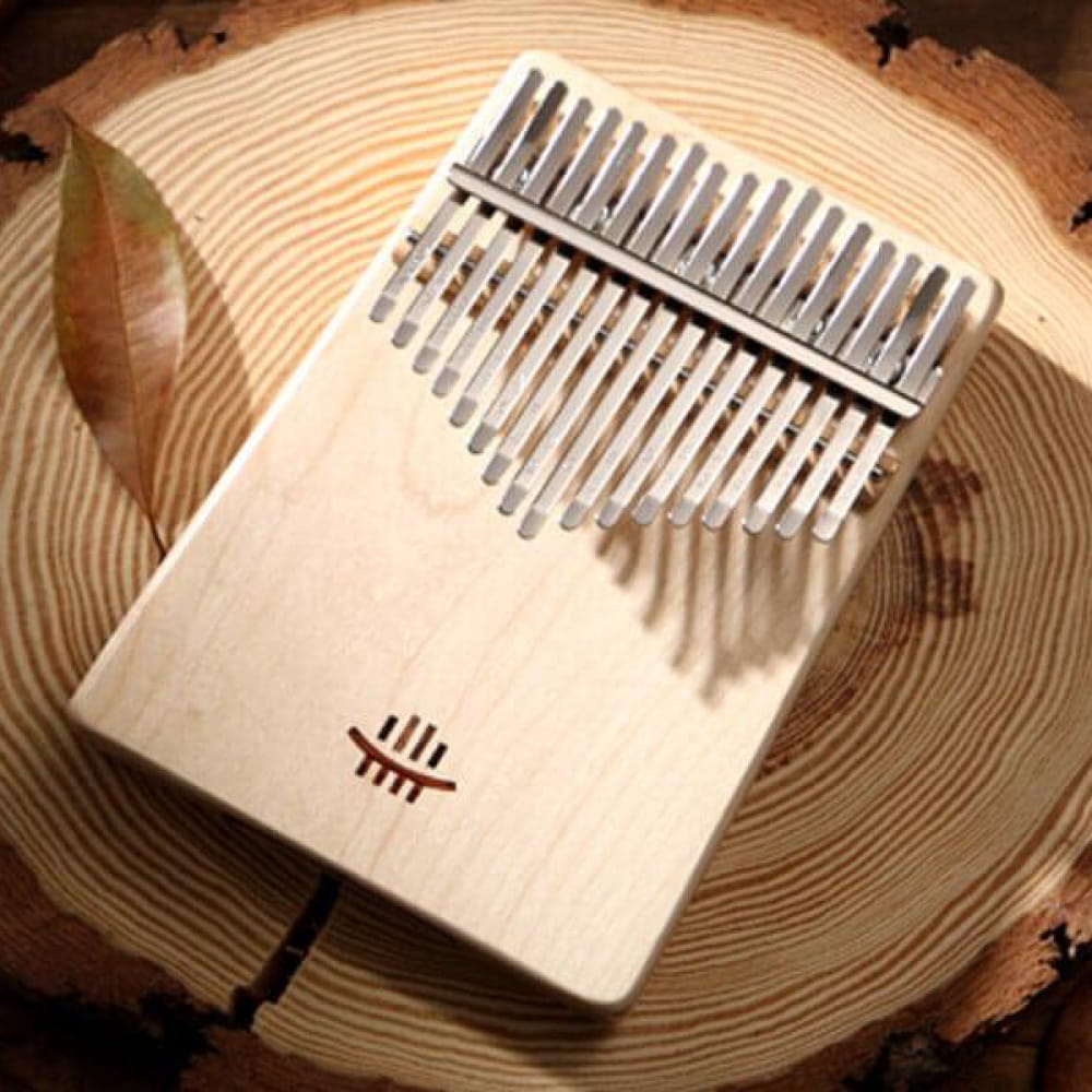 17 Key Maple C Tone Kalimba Thumb Piano with Hollow Body - 17 Keys / Maple / Ore Metal Piano