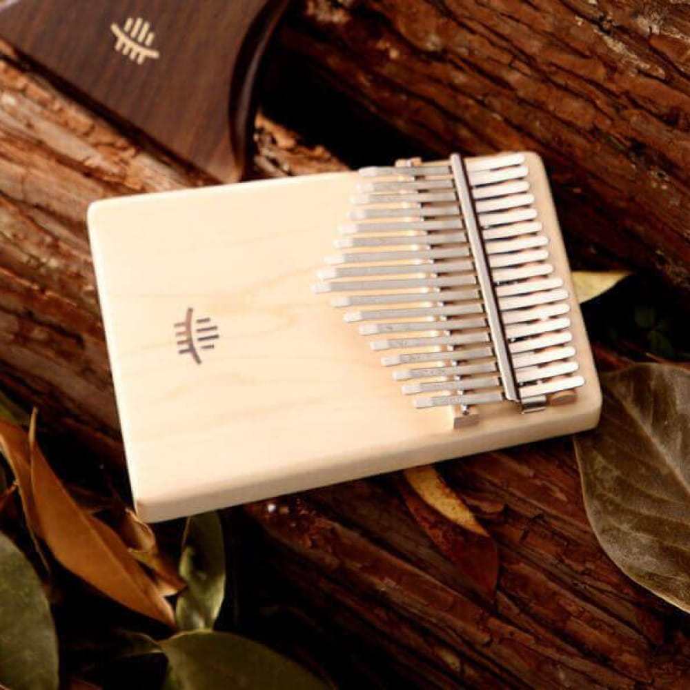 17 Key Maple C Tone Kalimba Thumb Piano for Meditation - 17 Keys / Maple / Ore Metal Piano Keyboard