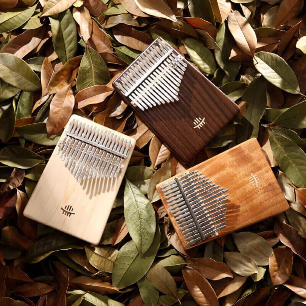 17 Key Maple C Tone Kalimba Thumb Piano for Meditation - 17 Keys / Maple / Ore Metal Piano Keyboard