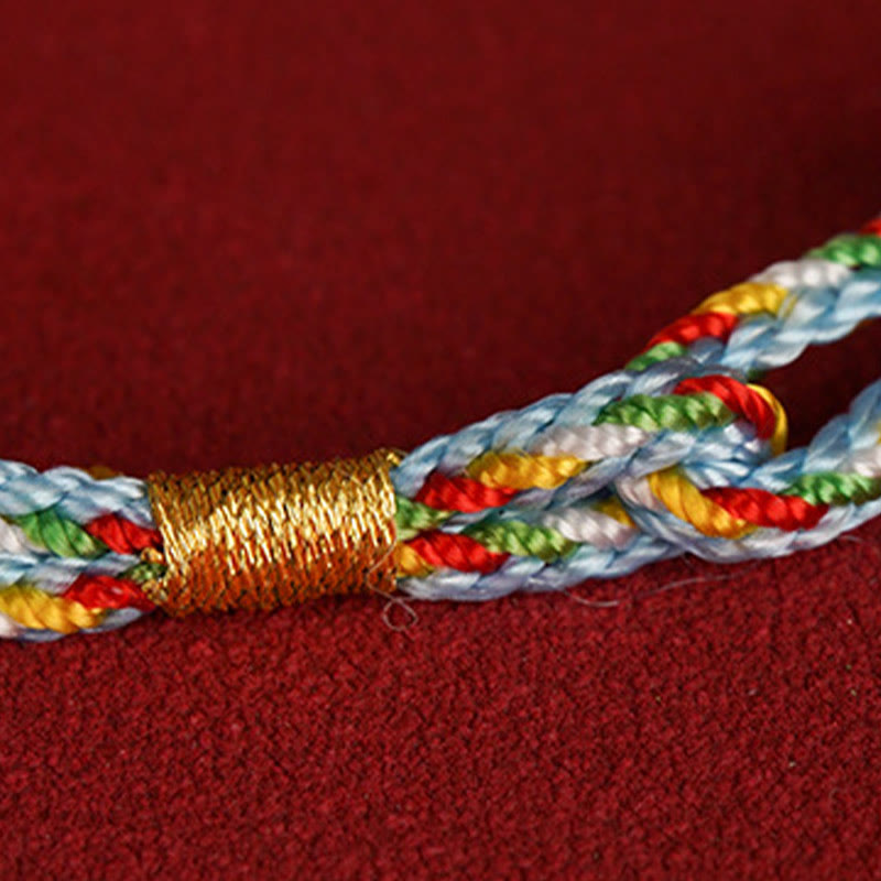 925 Sterling Silver Red String Fu Character Luck Bracelet