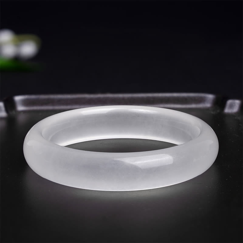 Golden Silk Jade Wealth & Luck Bracelet Bangle 58mm