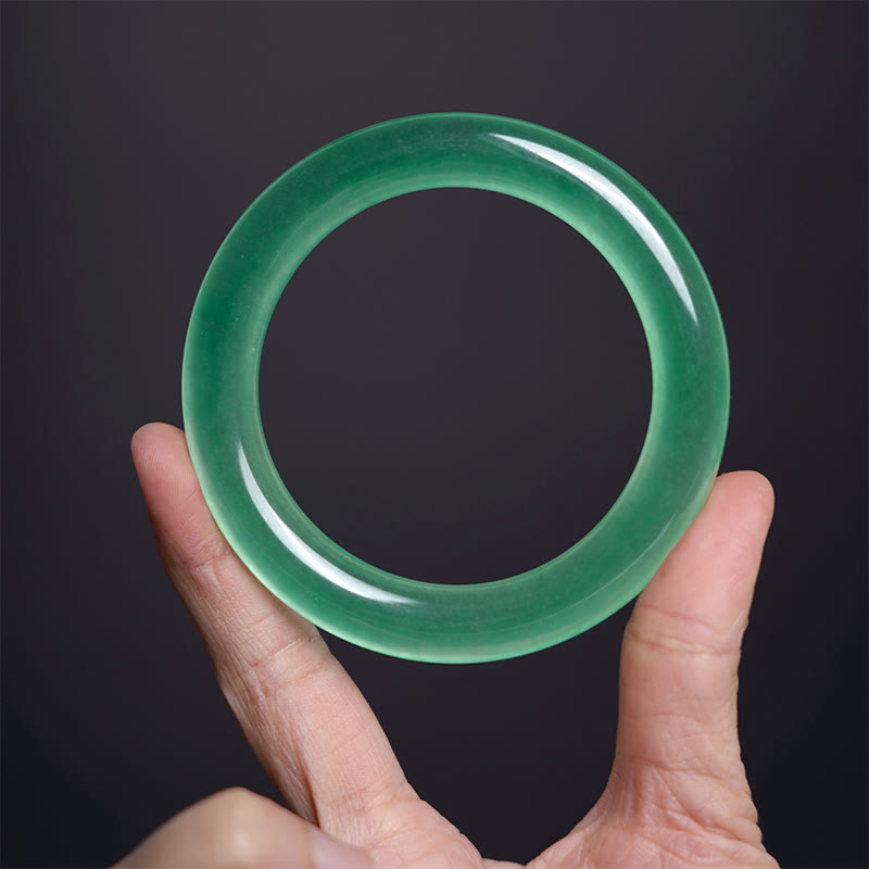 Natural Jade Prosperity Bracelet 58-60mm for Luck