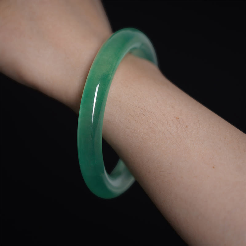 Natural Jade Prosperity Bracelet 58-60mm for Luck