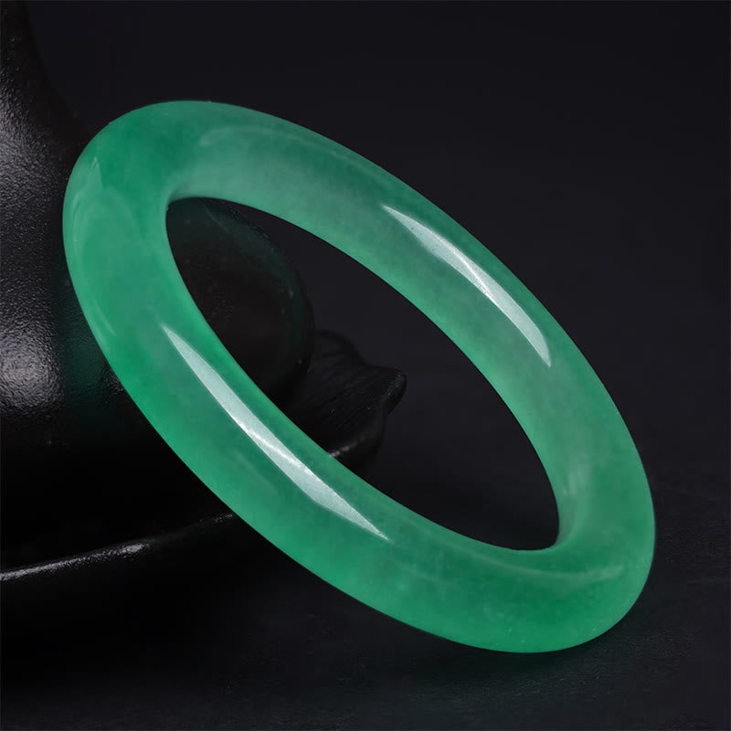 Natural Jade Prosperity Bracelet 58-60mm for Luck