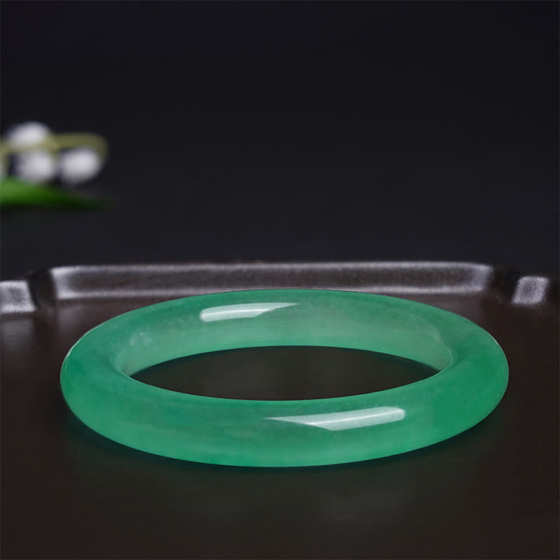 Natural Jade Prosperity Bracelet 58-60mm for Luck