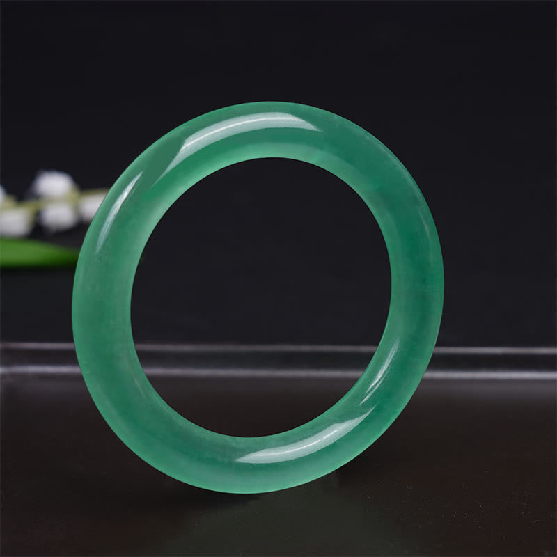 Natural Jade Prosperity Bracelet 58-60mm for Luck