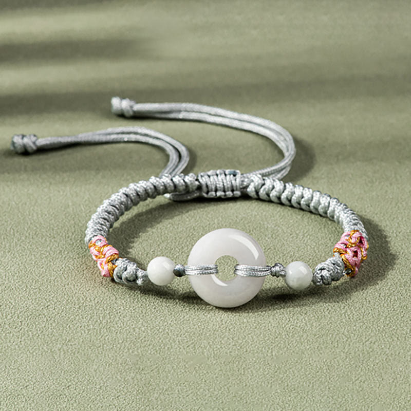 Jade Luck Red String Bracelet for Prosperity & Protection