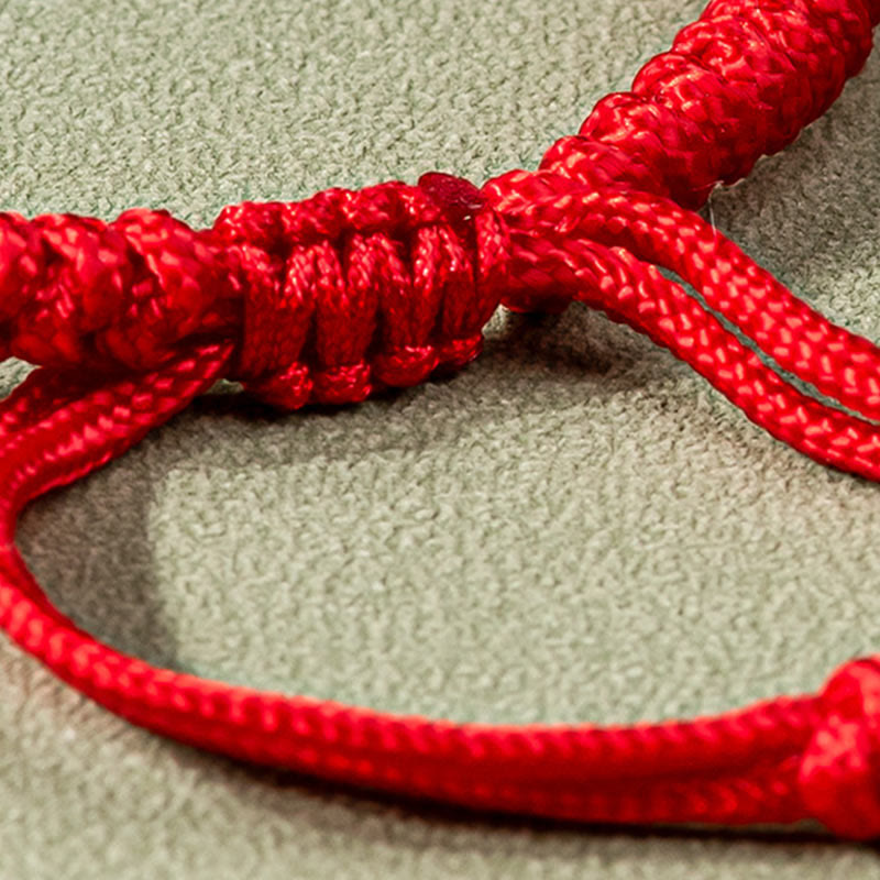 Jade Luck Red String Bracelet for Prosperity & Protection