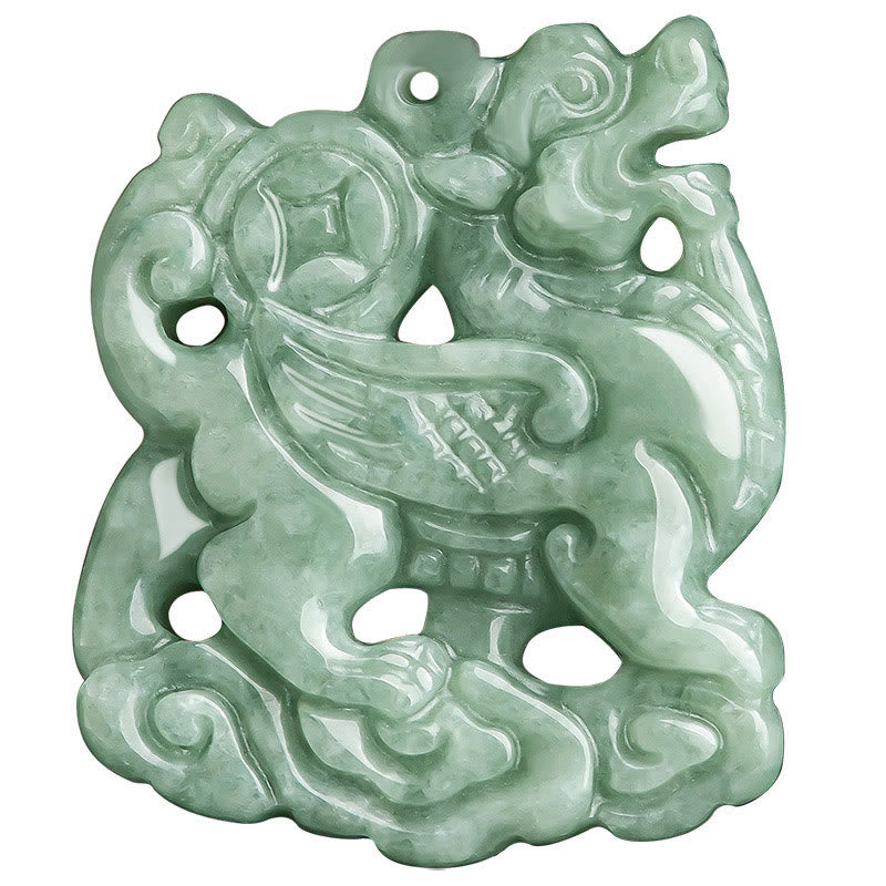 Collier PiXiu en jade pour la richesse et la chance Protection spirituelle