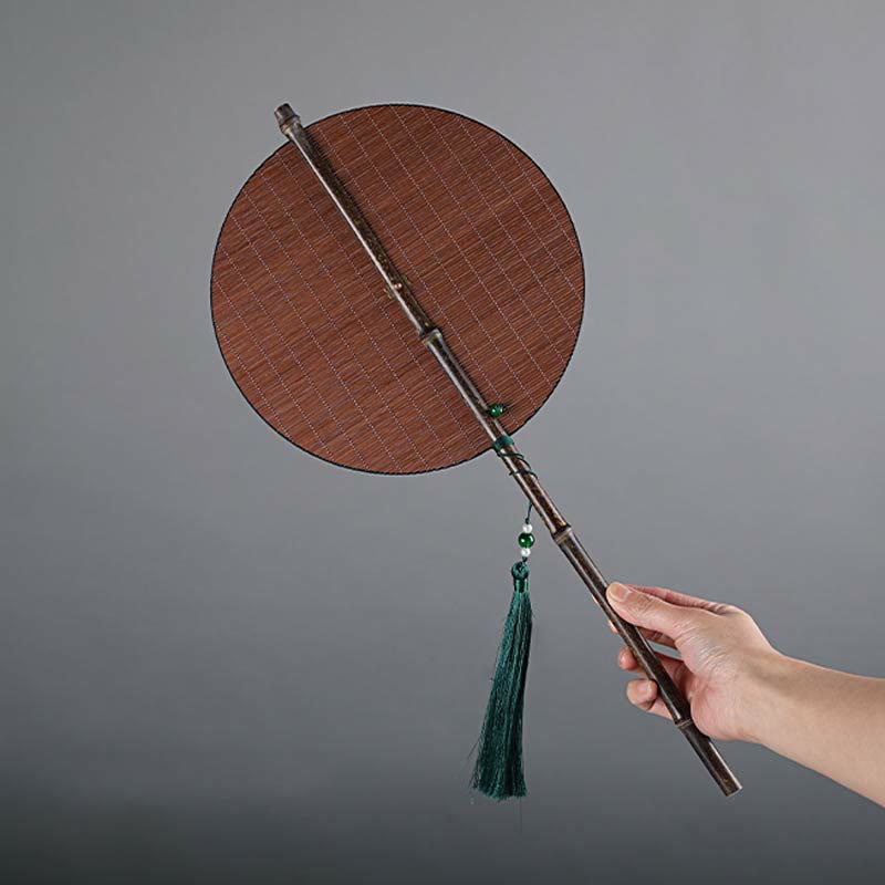 Chinese Folding Bamboo Fan 23x50cm Handmade Oriental Fan
