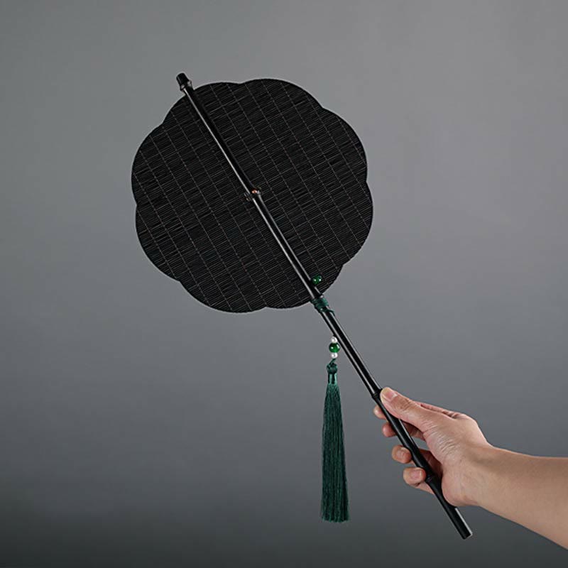 Chinese Folding Bamboo Fan 23x50cm Handmade Oriental Fan