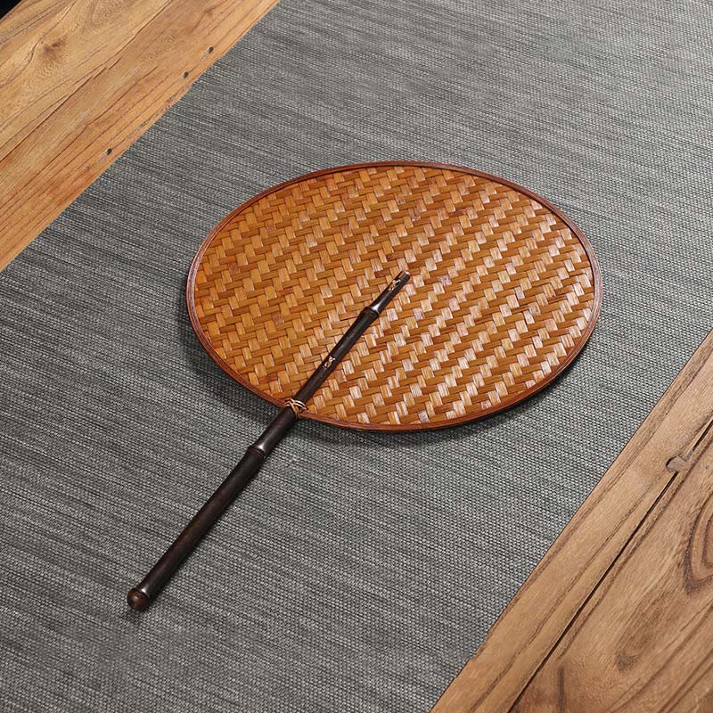 Chinese Bamboo Folding Fan | Handmade Round & Oval Shapes