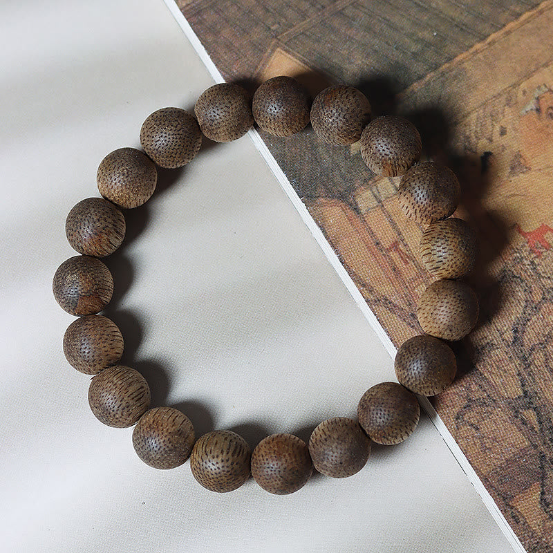 Natural Brunei Texture Agarwood Strength Bracelet 12mm