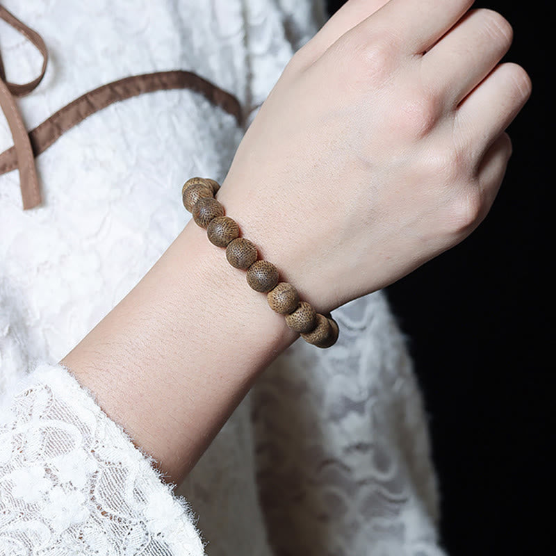 Natural Brunei Texture Agarwood Strength Bracelet 12mm