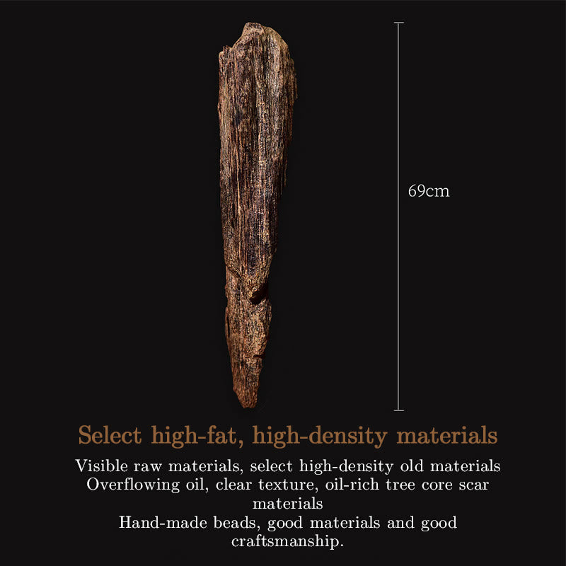 Natural Brunei Texture Agarwood Strength Bracelet 12mm