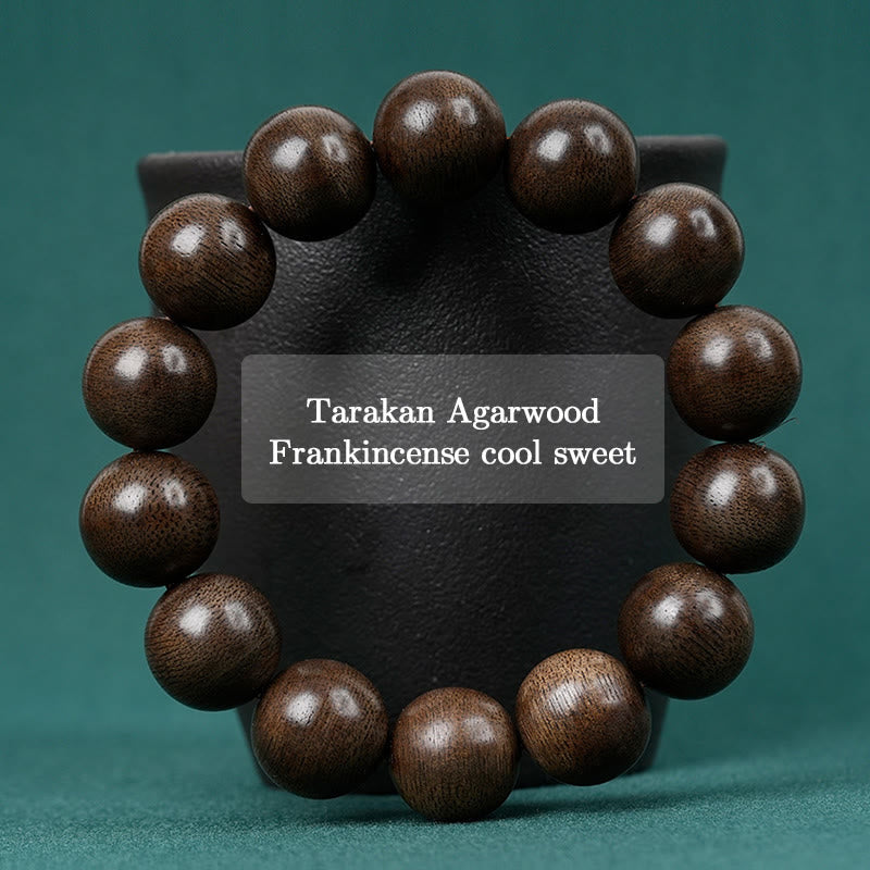 8mm Agarwood Peace Bracelet for Meditation and Balance