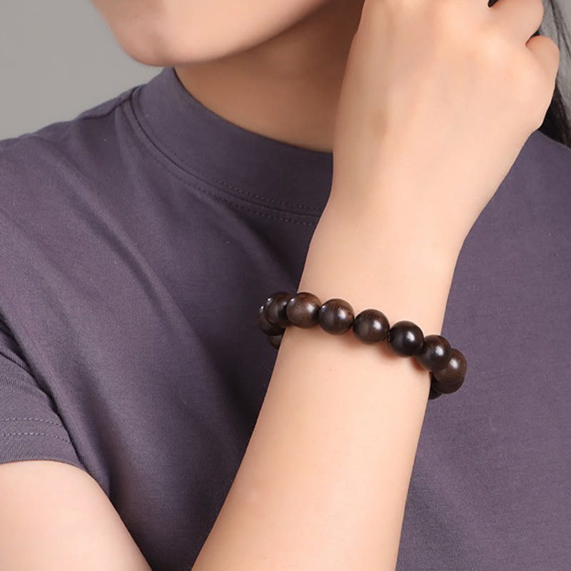 8mm Agarwood Peace Bracelet for Meditation and Balance