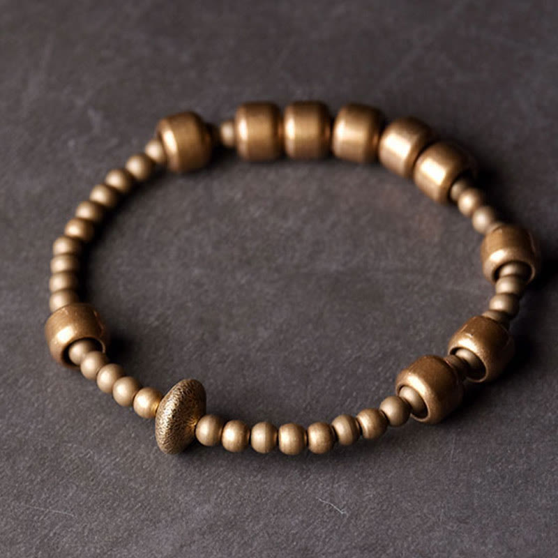 Vintage Copper Spiritual Bracelet for Balance & Wealth