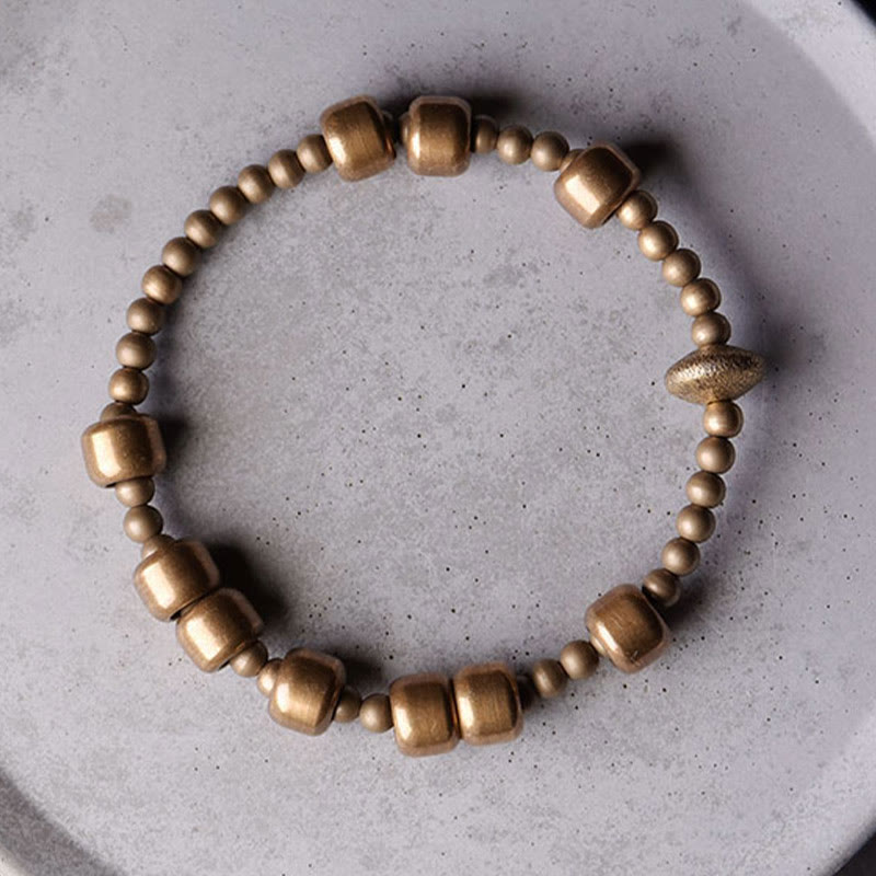 Vintage Copper Spiritual Bracelet for Balance & Wealth
