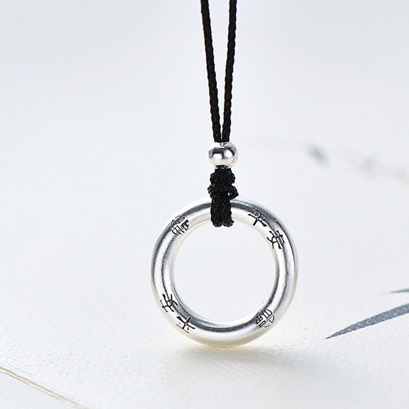 Sterling Silver Peace Buckle Necklace | Spiritual Protection