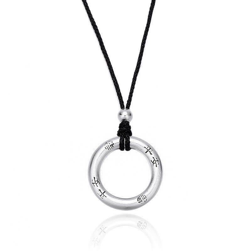 Sterling Silver Peace Buckle Necklace | Spiritual Protection