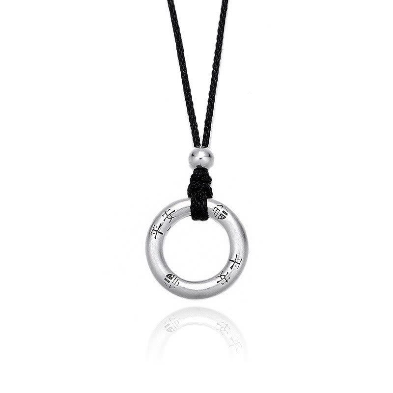 Sterling Silver Peace Buckle Necklace | Spiritual Protection