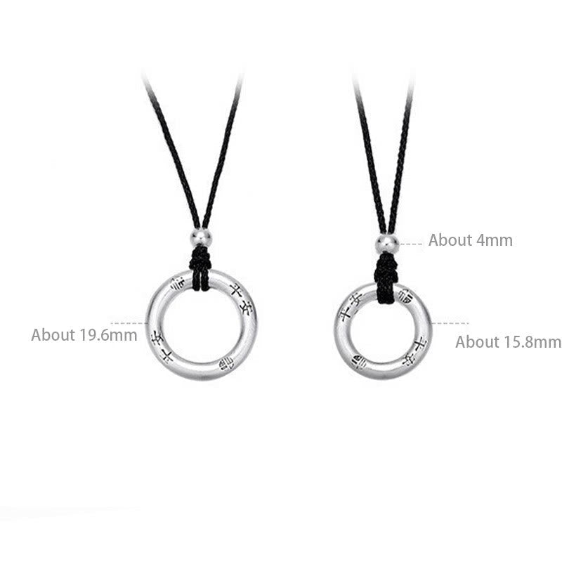 Sterling Silver Peace Buckle Necklace | Spiritual Protection