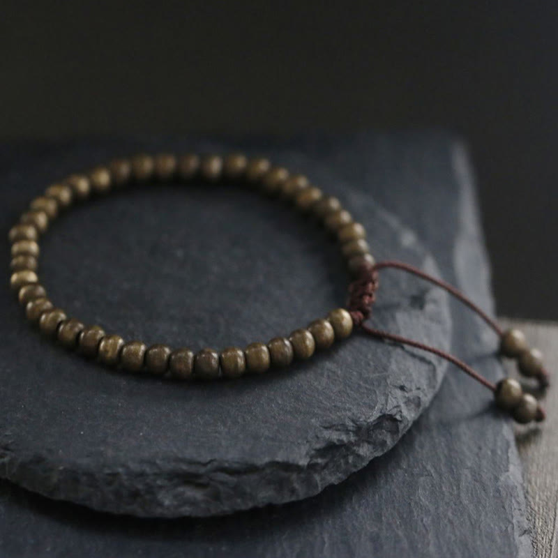 Copper Beads Balance Wealth Bracelet with Brass Beads | Spiritual Bracelet