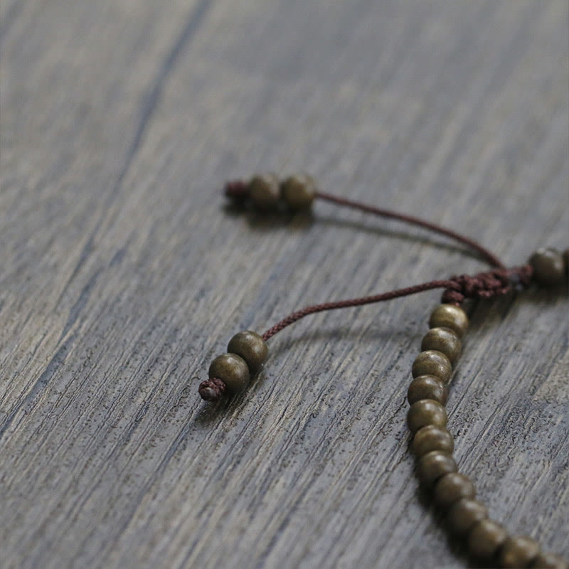 Copper Beads Balance Wealth Bracelet with Brass Beads | Spiritual Bracelet