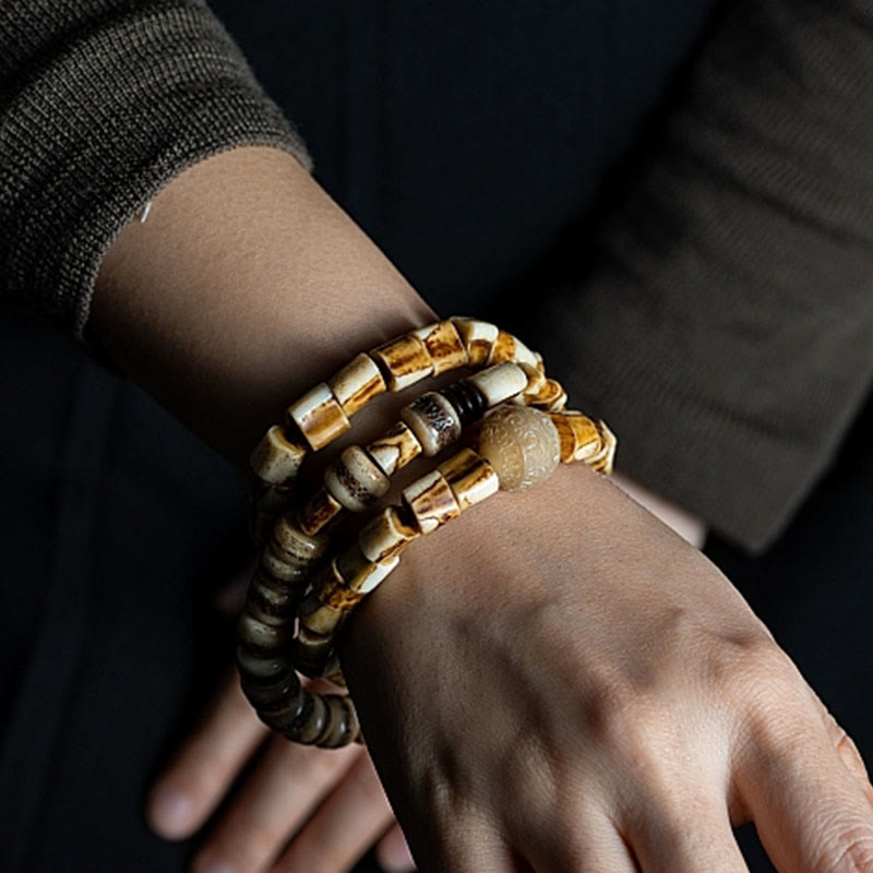 Unisex Deer Bone Yak Bone Spiritual Balance Bracelet