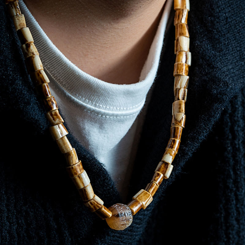 Unisex Deer Bone Yak Bone Spiritual Balance Bracelet