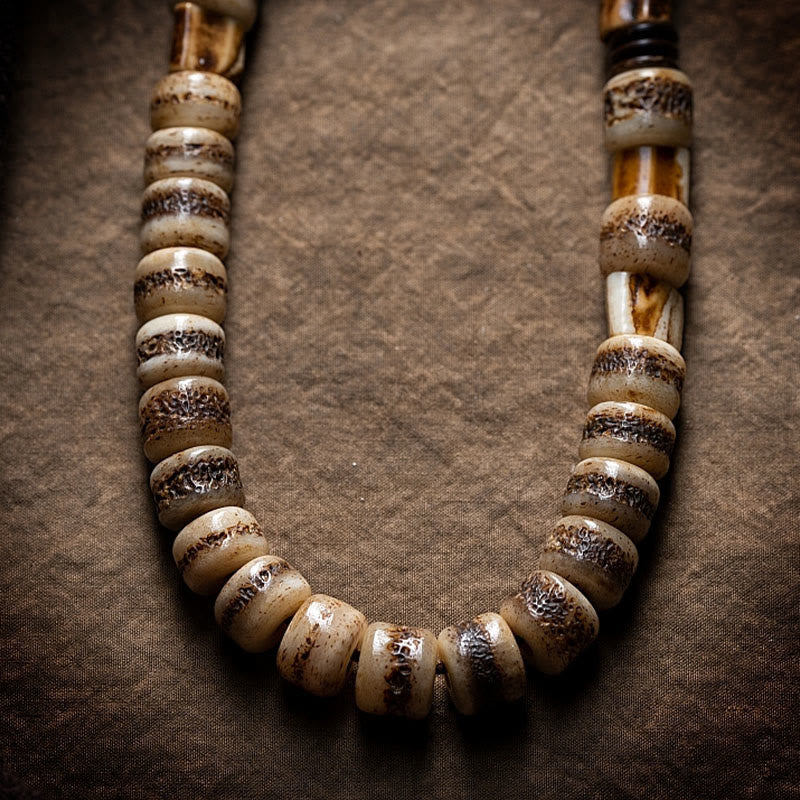 Unisex Deer Bone Yak Bone Spiritual Balance Bracelet