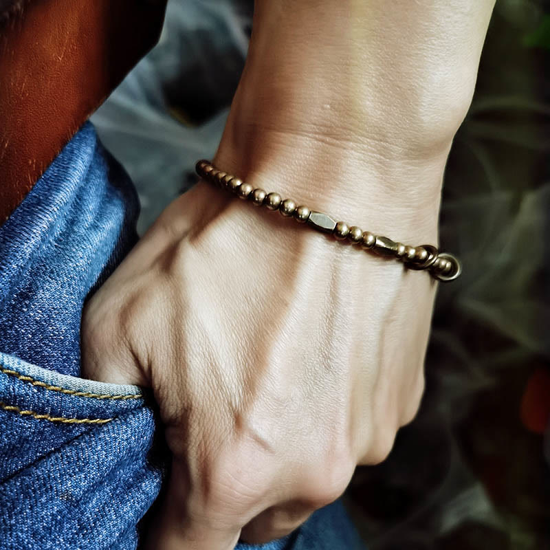 Copper Brass Couple Bracelet for Wealth & Self Care