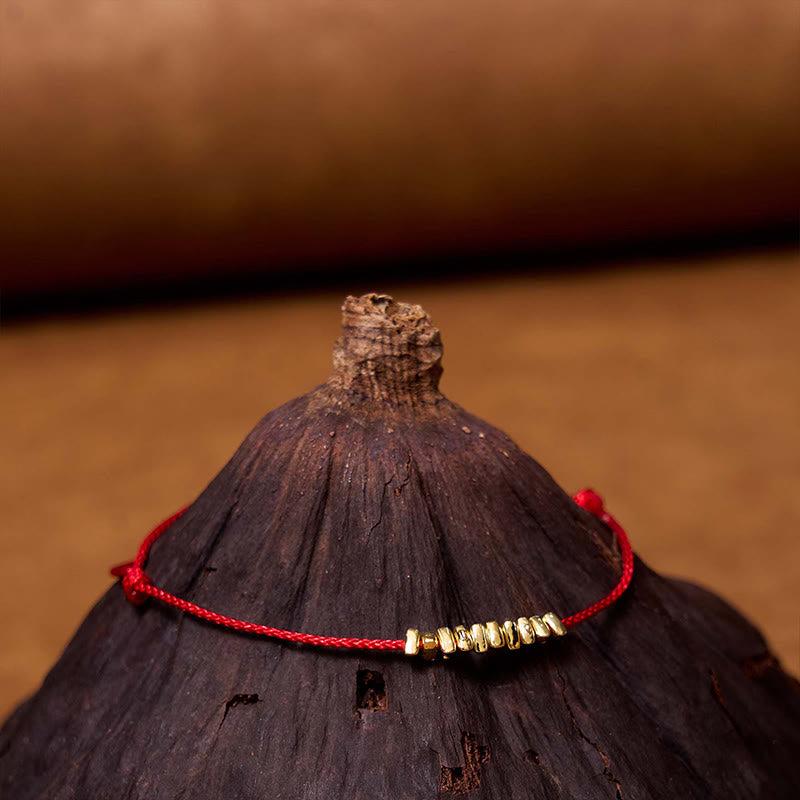 Sterling Silver Red String Bracelet Ultra-Thin Rope Protection
