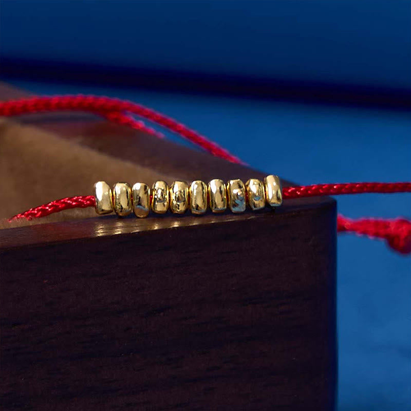 Sterling Silver Red String Bracelet Ultra-Thin Rope Protection