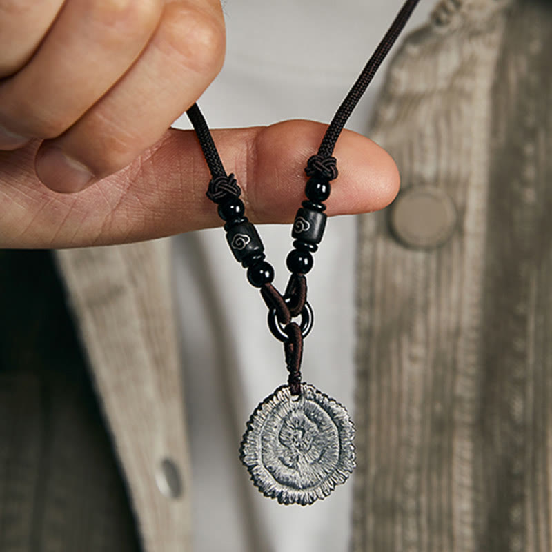 999 Sterling Silver Sophora Flavescens Spiritual Necklace for Protection
