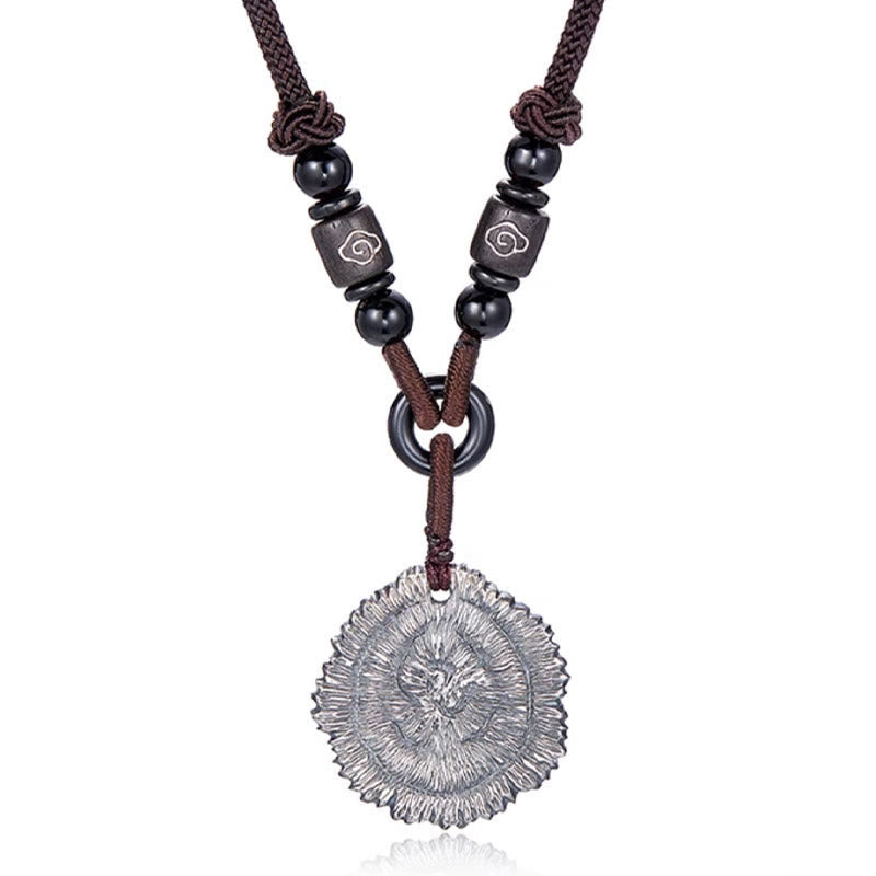 999 Sterling Silver Sophora Flavescens Spiritual Necklace for Protection