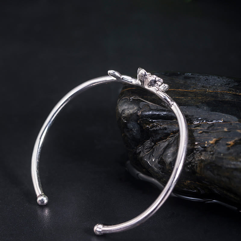 925 Sterling Silver Cherry Blossom Luck Spiritual Bracelet