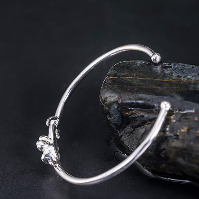 925 Sterling Silver Cherry Blossom Luck Spiritual Bracelet