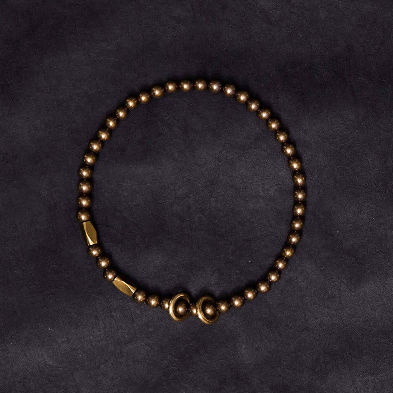 Copper Brass Couple Bracelet for Wealth & Self Care